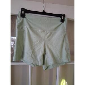 Women's Harmony & Balance Bike Shorts Medium Green Pockets I1